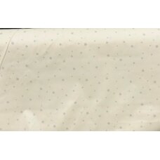 2270  Medvilninis audinys   Švelnus gelsvas su pilkom žvaigždutėm (plotis 220 cm)