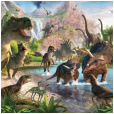 Vaikiški tapetai Dinosaur Land (Dinozaurų šalis) 41745 Vaikiški tapetai Dinosaur Land (Dinozaurų šalis) 41745