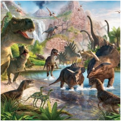 Vaikiški tapetai  Dinosaur Land (Dinozaurų šalis)  41745