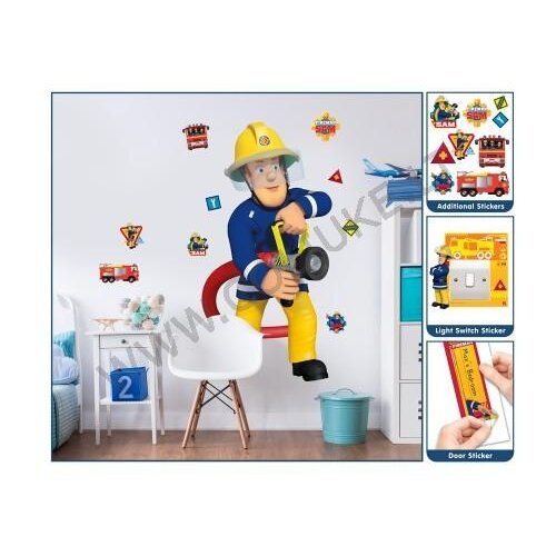 Fireman Sam (Ugniagesys Samas) didelis lipdukas Fireman Sam (Ugniagesys Samas) didelis lipdukas