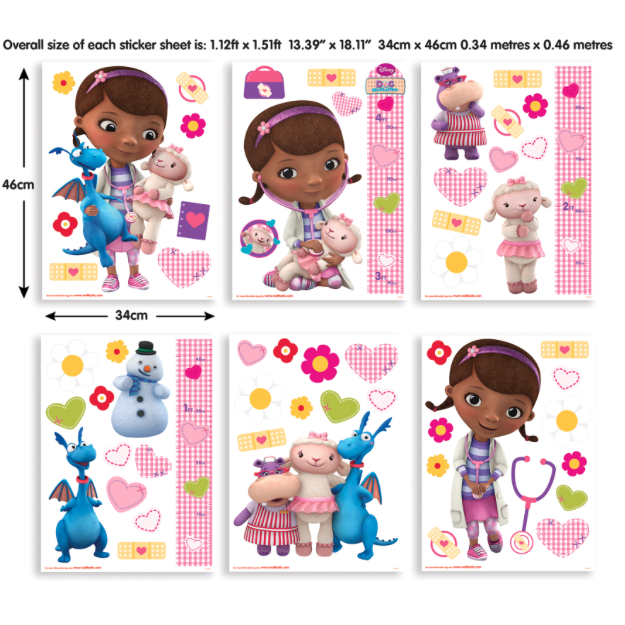 Disney Doc McStuffins vaikiški lipdukai