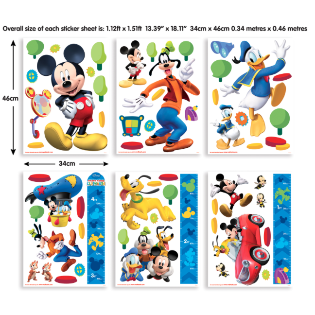 Mickey Mouse vaikiški lipdukai Mickey Mouse vaikiški lipdukai