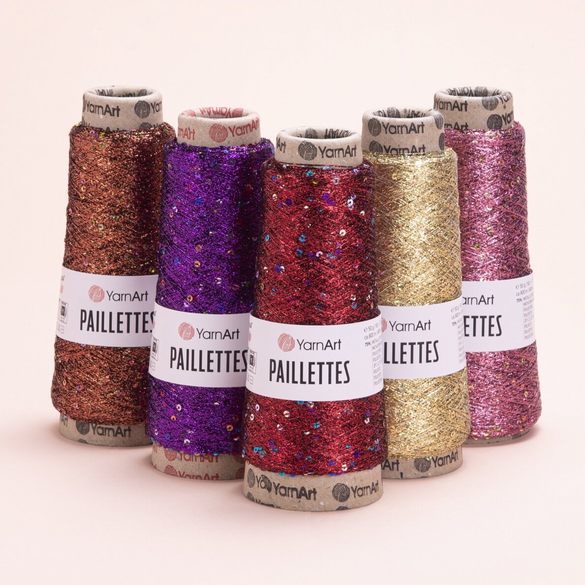 Siūlai mezgimo YarnArt Paillettes 50 g 800 m spalva 8002 2 Siūlai mezgimo YarnArt Paillettes 50 g 800 m spalva 8002 2