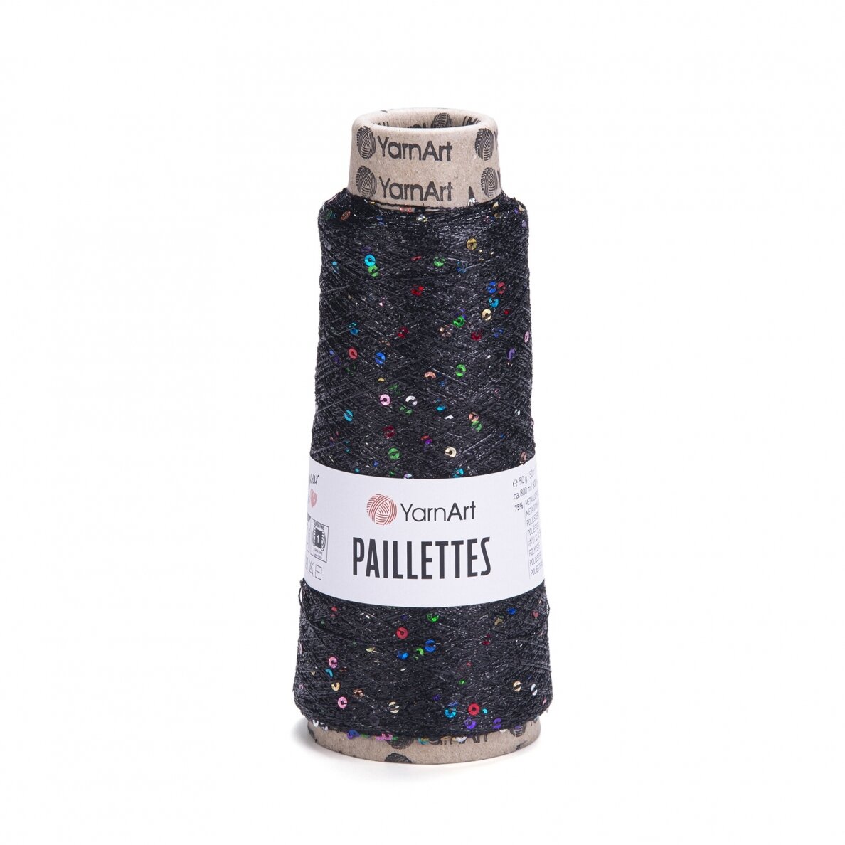 Siūlai mezgimo  YarnArt Paillettes  50 g 800 m  spalva 8010