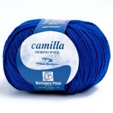 Siūlai mezgimo CAMILLA 100% gryna Merino vilna 0238 RYŠKI MĖLYNA TAMSI Siūlai mezgimo CAMILLA 100% gryna Merino vilna 0238 RYŠKI MĖLYNA TAMSI