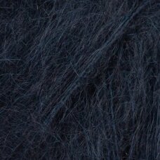 Siūlai mezgimo DROPS Kid-Silk uni colour 65 DARK NAVY / TAMSUS MĖLYNAS Siūlai mezgimo DROPS Kid-Silk uni colour 65 DARK NAVY / TAMSUS MĖLYNAS