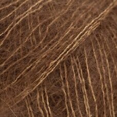 Siūlai mezgimo  DROPS Kid-Silk uni colour 76 WALNUT / GRAIKINIS RIEŠUTAS