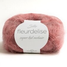 Siūlai mezgimo  FLEURDELISE  201 80% Super kid mohera, 20% poliamidas 25 g – 250 m.