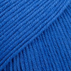 Siūlai mezgimo - nėrimo  DROPS  SAFRAN  73  cobalt blue/kobalto mėlyna  100% egiptietiška medvilnė