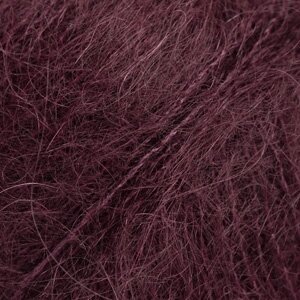 Siūlai mezgimo DROPS Kid-Silk uni colour 71 DARK GRAPE/TAMSI VYNUOGĖ Siūlai mezgimo DROPS Kid-Silk uni colour 71 DARK GRAPE/TAMSI VYNUOGĖ