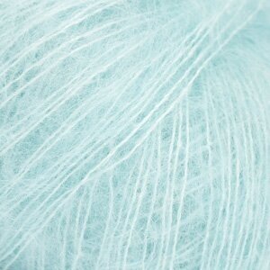 Siūlai mezgimo  DROPS Kid-Silk uni colour 58  AQUAMARINE/AKVAMARINAS