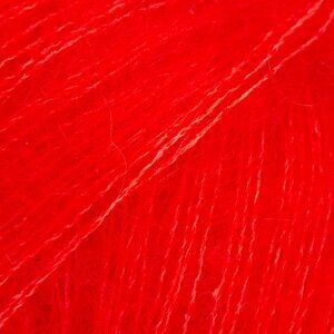 Siūlai mezgimo  DROPS Kid-Silk uni colour 61 HOT RED