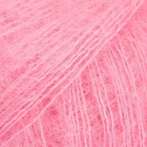 Siūlai mezgimo  DROPS Kid-Silk uni colour 62 STROWBERRY ICE/BRAŠKIŲ LEDAI