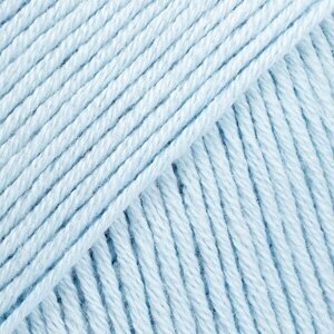 Siūlai mezgimo - nėrimo DROPS SAFRAN 76 powder blue/šviesiai melsva 100% egiptietiška medvilnė Siūlai mezgimo - nėrimo DROPS SAFRAN 76 powder blue/šviesiai melsva 100% egiptietiška medvilnė