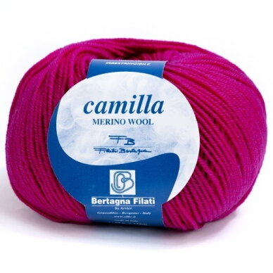 Siūlai mezgimo CAMILLA 100% gryna Merino vilna 4010 Ciklameno ryški Siūlai mezgimo CAMILLA 100% gryna Merino vilna 4010 Ciklameno ryški