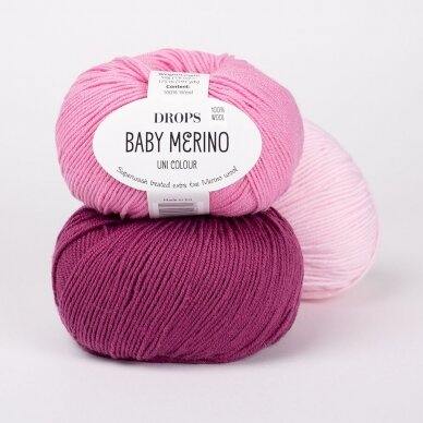 Siūlai mezgimo  DROPS BABY MERINO UNI COLOR 59  WHEAT/ KVIEČIŲ  100% gryna Merino vilna 2