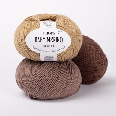 Siūlai mezgimo  DROPS BABY MERINO MIX 39  PURPLE ORCHID/VIOLETINĖ ORCHIDĖJA  100% gryna Merino vilna 4