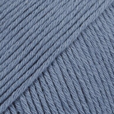 Siūlai mezgimo - nėrimo  DROPS  SAFRAN  06 denim blue/džinso  100% egiptietiška medvilnė