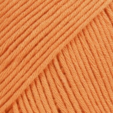 Siūlai mezgimo - nėrimo  DROPS  SAFRAN 28  orange /apelsino 100% egiptietiška medvilnė