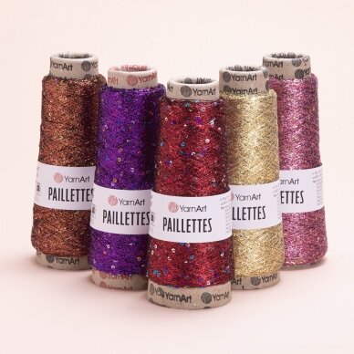 Siūlai mezgimo  YarnArt Paillettes  50 g 800 m  spalva 8002 2