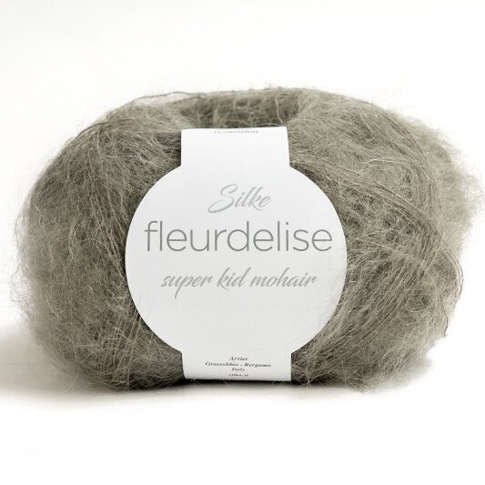 Siūlai mezgimo  FLEURDELISE  034   80% Super kid mohera, 20% poliamidas 25 g – 250 m.