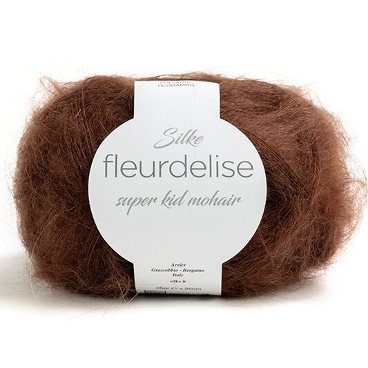 Siūlai mezgimo  FLEURDELISE  408  80% Super kid mohera, 20% poliamidas 25 g – 250 m.