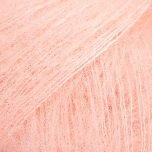 Siūlai mezgimo DROPS Kid-Silk uni colour 53  LIGHT PEACH