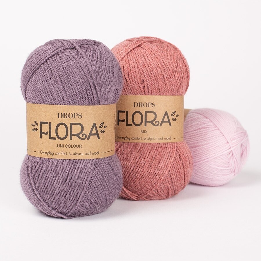 Siūlai mezgimo DROPS FLORA alpakos ir avių vilna 39 /marcipano 3 Siūlai mezgimo DROPS FLORA alpakos ir avių vilna 39 /marcipano 3