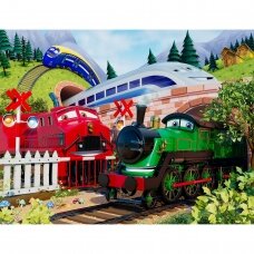Vaikiški tapetai  Train adventure (Traukinuko nuotykiai)  (kodas 098)