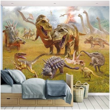 Vaikiški tapetai  Dinozaurų šalis 1