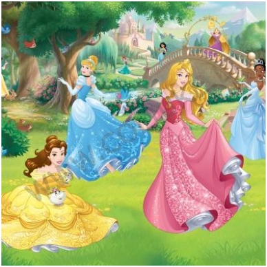 Vaikiški tapetai  Disney Princesės 43800