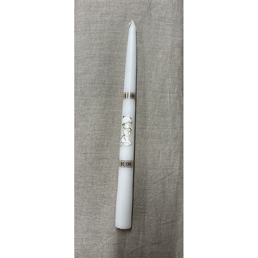 ŽVAKĖ KRIKŠTUI IR PIRMAI KOMUNIJAI Z-63 BERNIUKUI 32cm 1 ŽVAKĖ KRIKŠTUI IR PIRMAI KOMUNIJAI Z-63 BERNIUKUI 32cm 1